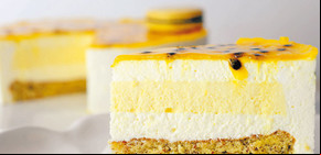 Torta mousse de limón & maracuyá