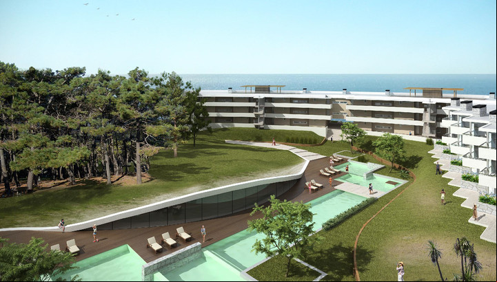 Uno de los renders que circuló del proyecto de Solanas Mar Azul.