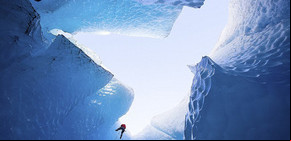 Espectacular: así es un glaciar por dentro