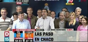 Capitanich y su ex esposa, unidos en el festejo K en Chaco