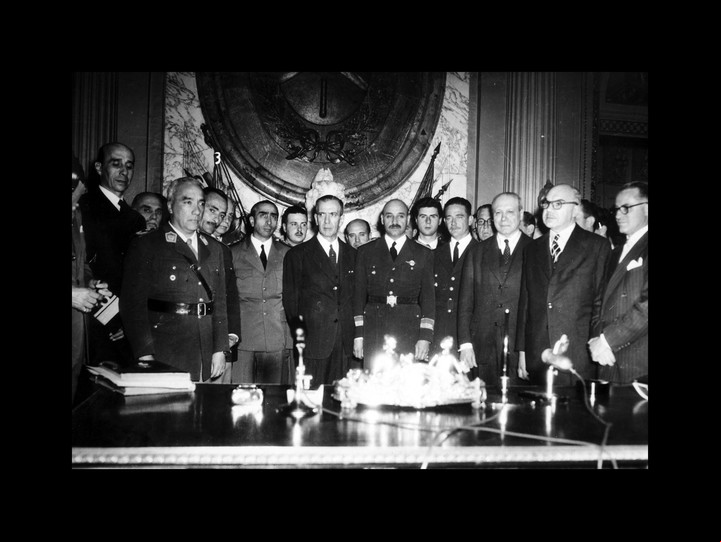Eduardo Lonardi asumió como presidente de facto tras encabezar el golpe que derrocó a Juan Domingo Perón en septiembre de 1955. / AGN