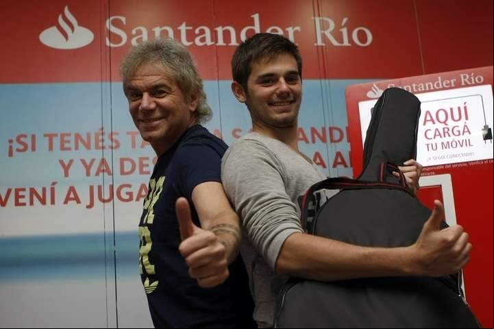 Beto y Franco Casella comparten la misma pasión por la música. Foto: Archivo