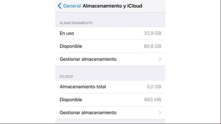 CLAIMA20160521_0147 Borrar el Historial de datos y sitios web de Safari para hacer espacio en tu iPhone. (Captura iPhone)