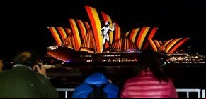 Un festival de luces convierte a Sidney en una ciudad de ensueño