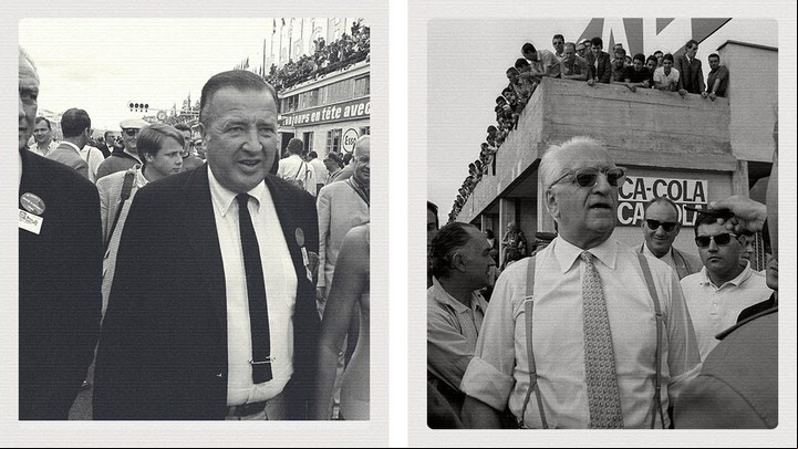 Henry Ford II y Enzo Ferrari.