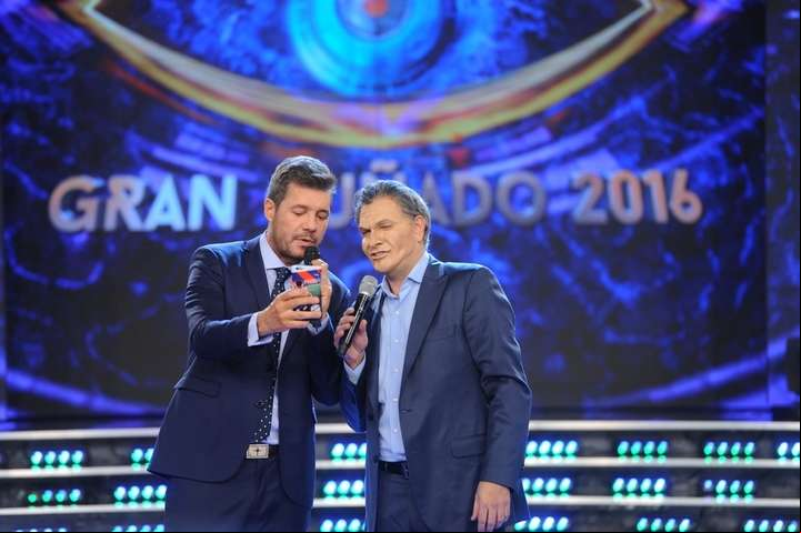 Marcelo Tinelli junto a Freddy Villarreal, el imitador de Mauricio Macri.