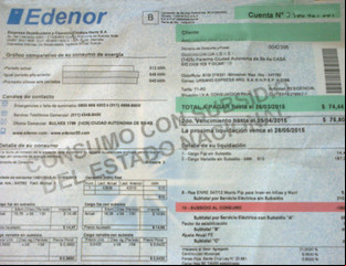 Por la crisis, se disparó el atraso en los pagos de las facturas de luz, gas natural y agua corriente