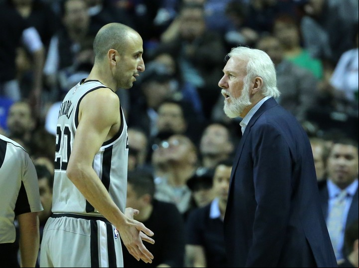 Ginóbili y Popovich: sociedad ganadora. (EFE)