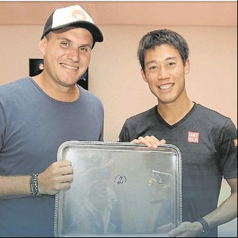 Nishikori-Massa: el tenis los juntó de chiquitos y los volvió a reunir de grandes