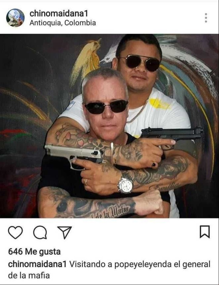 La foto que el Chino Maidana se sacó con Popeye Velásquez.
