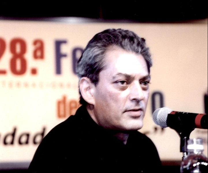Paul Auster en la Feria del Libro de 2002. 