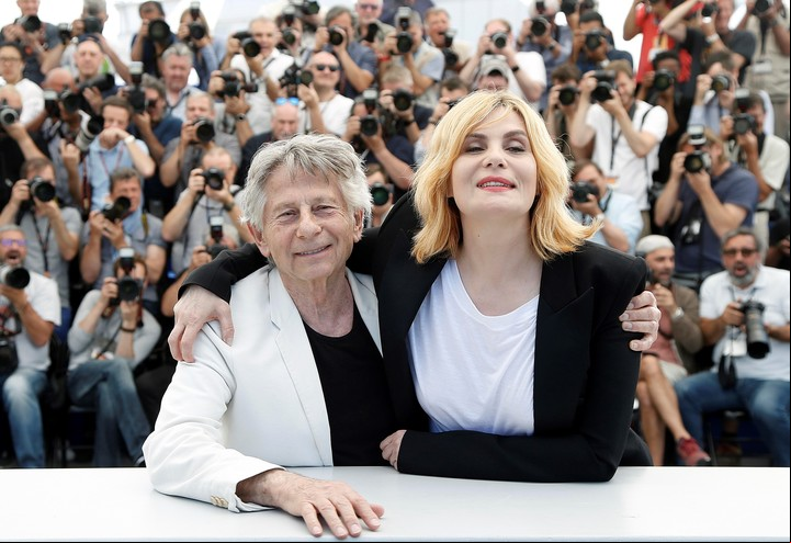 Imagen de archivo. Roman Polanski y Emmanuelle Seigner, en Cannes (), EFE/EPA/GUILLAUME HORCAJUELO