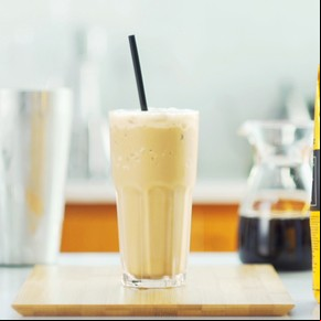 Café frío con helado