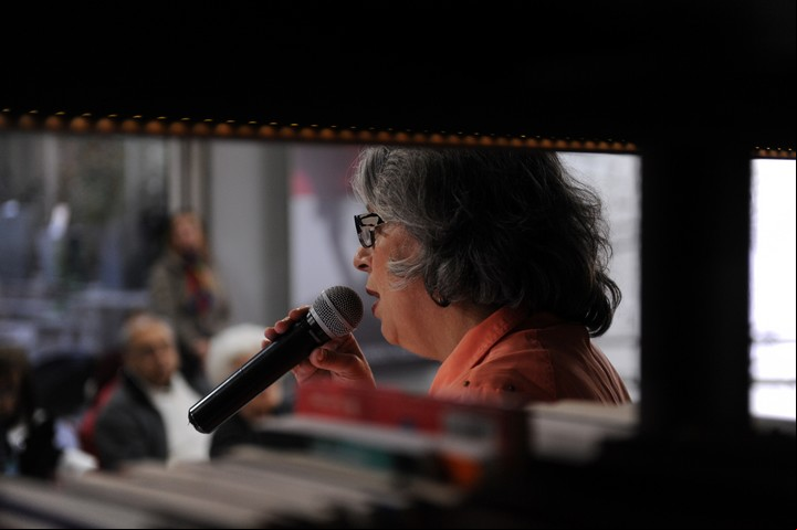 Silvia Fajre. La exministra de Cultura, en el homenaje. /Martín Bonetto