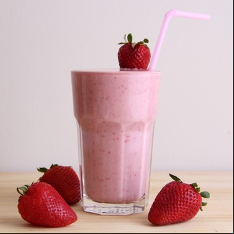 Licuado de frutilla