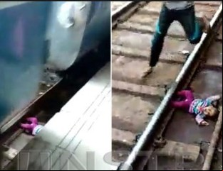 Milagro en la India: un tren pasó por encima de una beba que no sufrió ni un rasguño