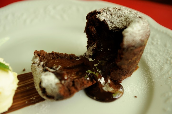 Volcán de chocolate. Foto: Ariel Grinberg.