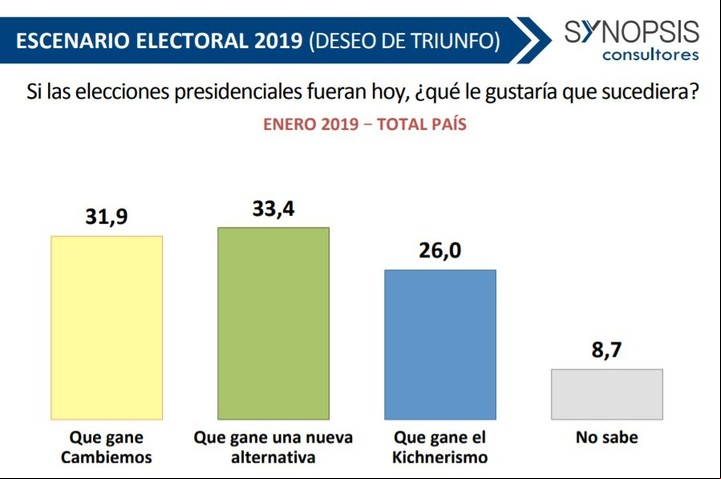 Encuesta nacional de Synopsis. Enero 2019.