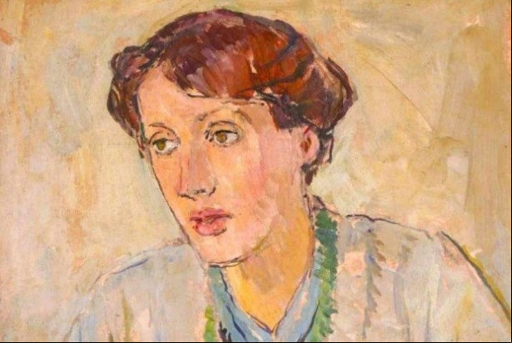 Virginia Woolf retratada por su hermana, la pintora Vanessa Bell.