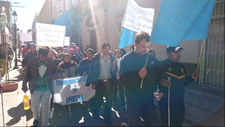 Marcha por el crimen de los Galean Portal
