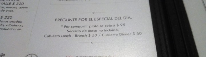 Por compartir se paga $ 95 más en un restaurante de Las Cañitas.
