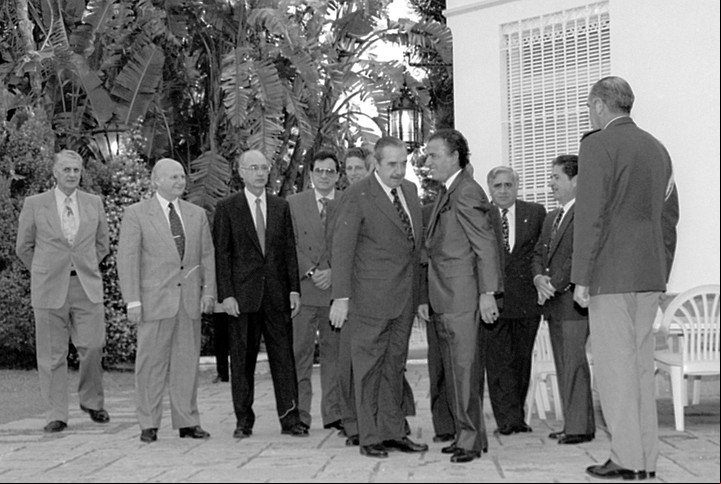 El Pacto de Olivos sellado en noviembre de 1993. Foto: Cecilia Profético