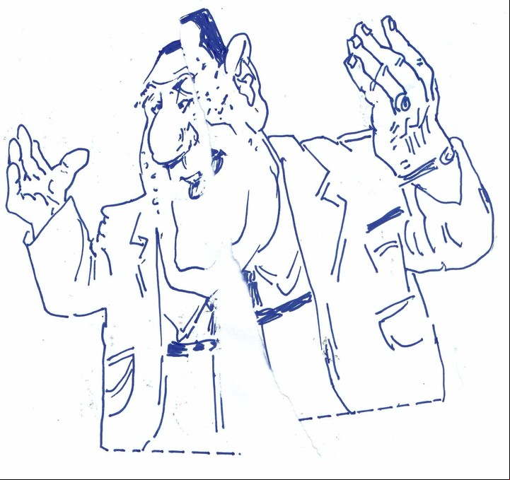 Juan Domingo Perón, en un dibujo del maestro  Hermenegildo Sábat. / Archivo