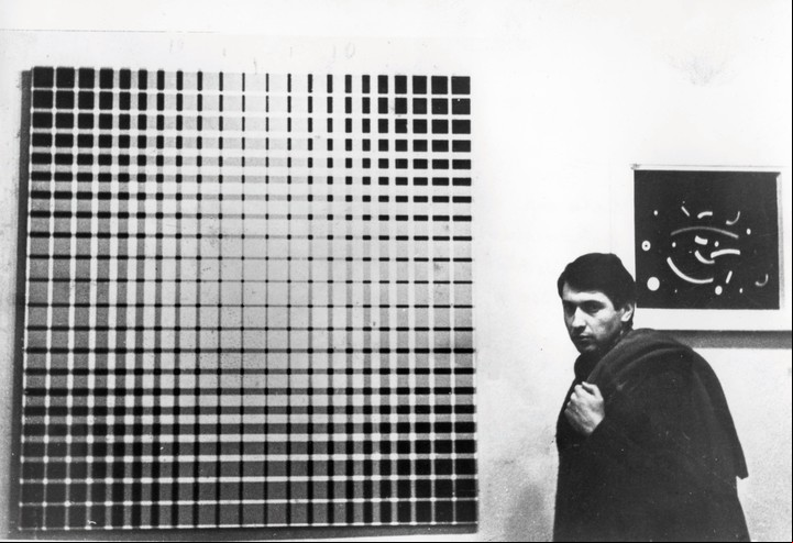 París, 1960. En la exposición "Antagonisme", Palais du Louvre. / Cortesía Atelier Le Parc