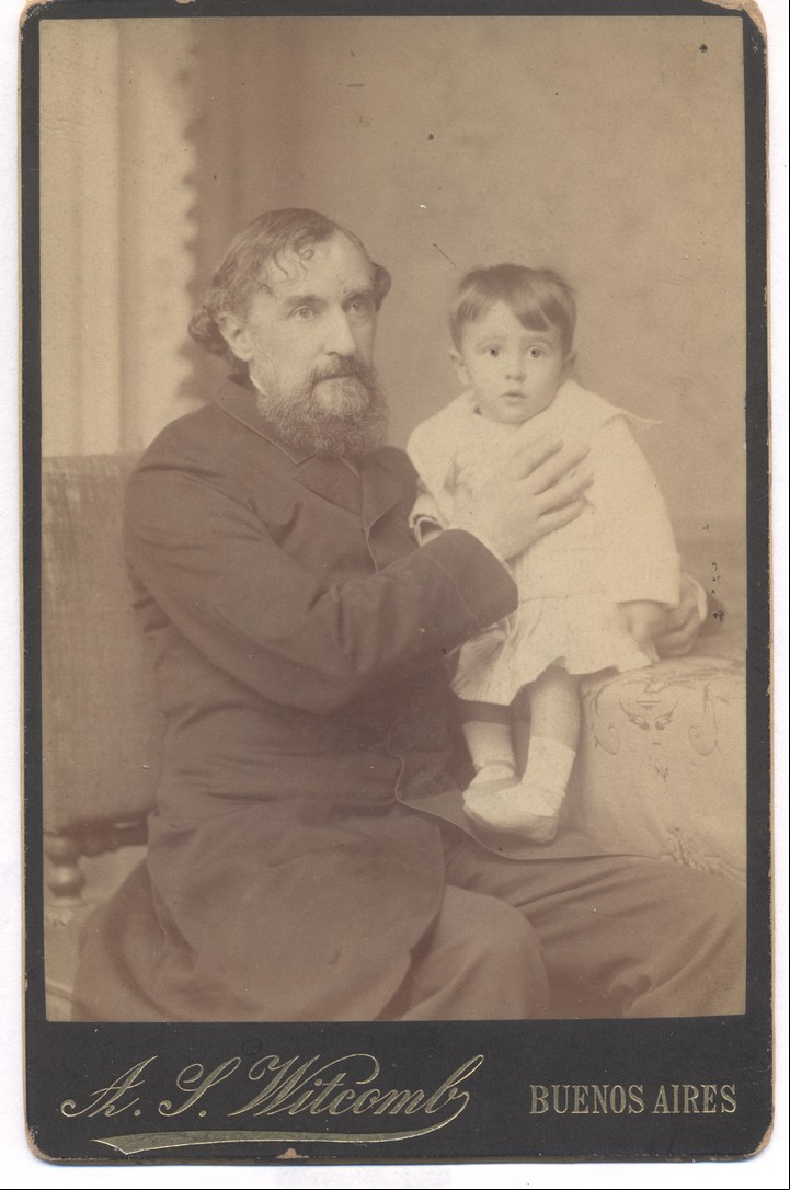 Bartolomé Mitre y su nieto. / A.S. Witcomb / Colección Silvio Killian