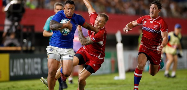 Samoa venció a Rusia y se sumó a Irlanda y a Japón en la punta del Grupo A del Mundial de Rugby