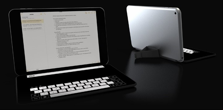La pantalla Bombshell también puede utilizarse como teclado electrónico, entre otras prestaciones. (Prensa INTI)