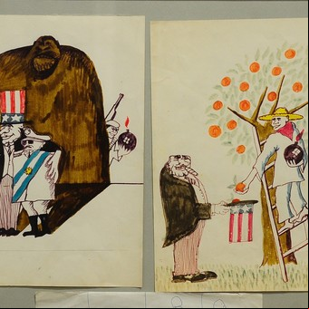 Obreros, bombas, dibujos políticos: el lado menos conocido de Julio Le Parc