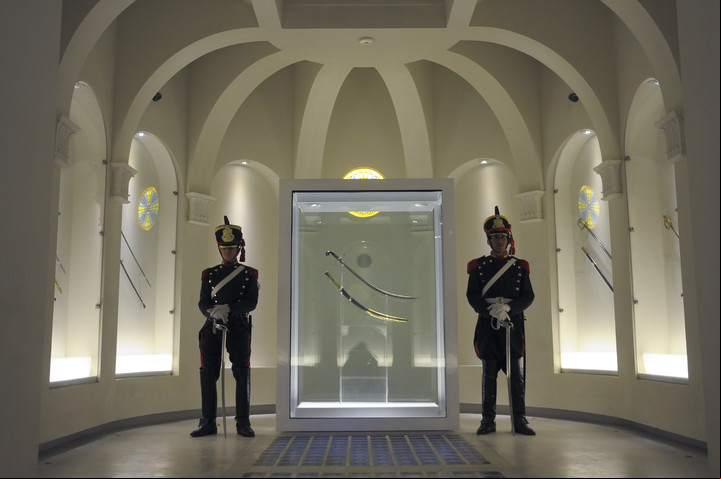 El Museo Histórico Nacional y sus nuevas salas que incluyen la exibicion del sable corvo de San Martin. Foto: Andres D'Elia