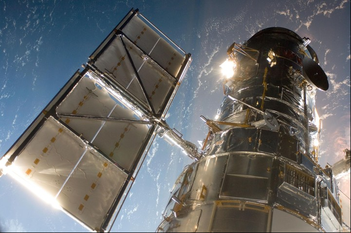 El telescopio espacial Hubble.