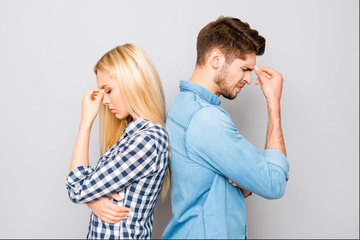 "Me quiero separar": cortar con alguien con quien estás en cuarentena. Foto: Shutterstock.