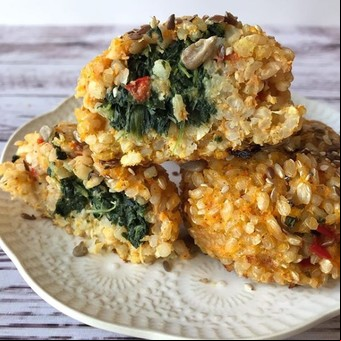 Bombas de arroz y zanahoria