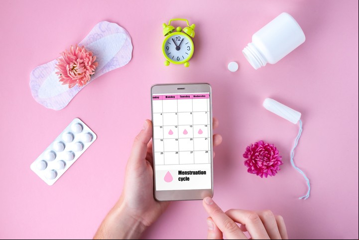 Ciclo menstrual. Se divide en cinco fases: menstruación, folicular, ovulatoria, lútea y el inicio de un nuevo ciclo. /Foto: Shutterstock.