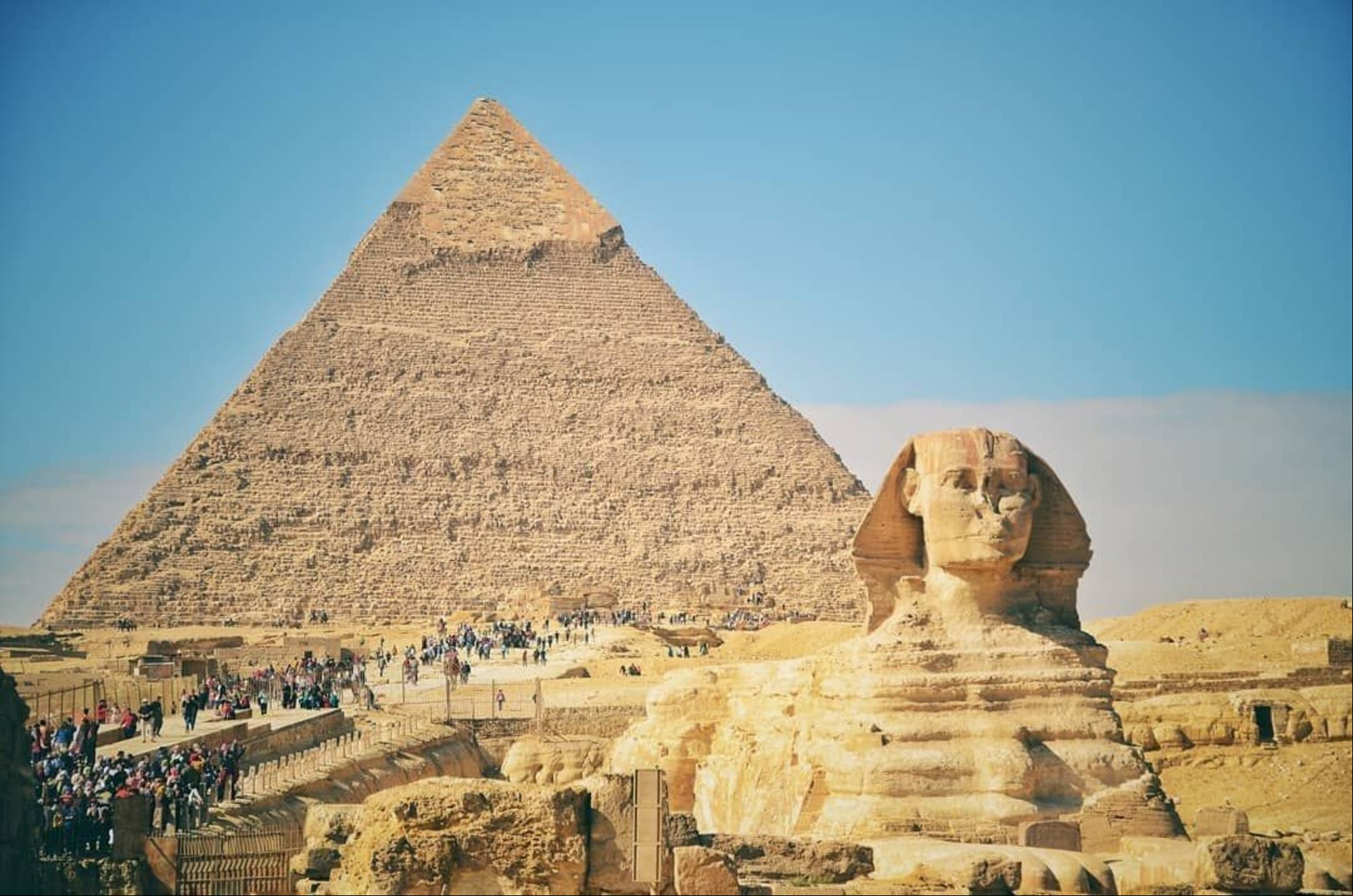 En el Antiguo Egipto el sésamo se molía para hacer harina y se utilizaba como combustibles de lámparas. Imagen:
La pirámide de Guiza, hoy.