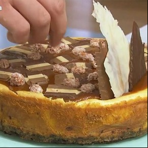 Cheesecake de pasta de maní