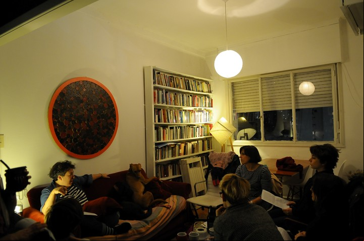 Antes. Gabriela Cabezón Cámara, en un taller presencial en 2017 / Silvana Boemo