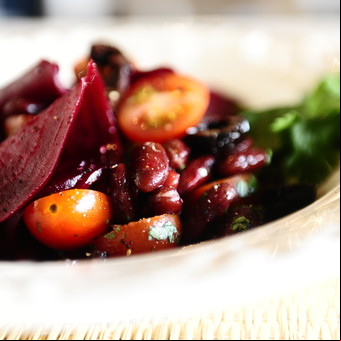 Ensalada de remolacha y porotos