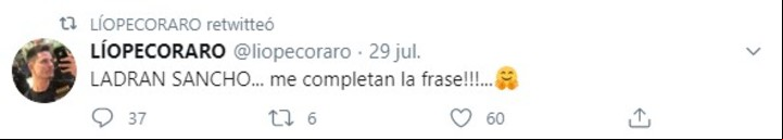 Tuits de Lío Pecoraro.