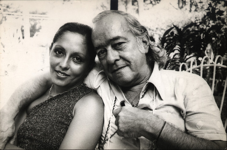 María Creuza y Vinicius de Moraes, en tiempos de La Fusa. Ella es una de las grandes voces de la bossa nova.