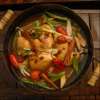 Pollo al disco