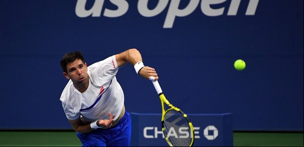 Federico Delbonis, también se quedó rápidamente afuera del US Open