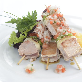 Brochette de atún