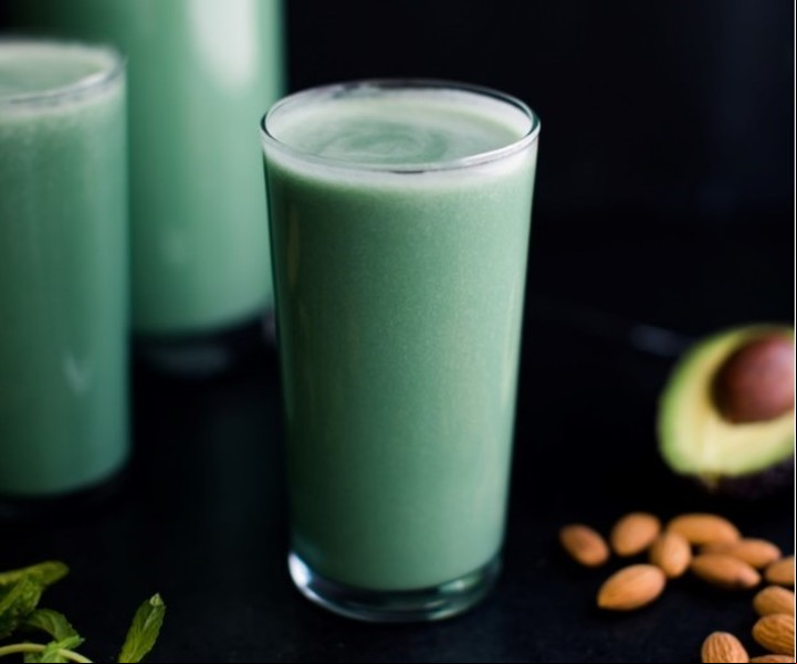 Licuado verde de leche de almendras. Foto: gentileza Buenos Aires Verde.