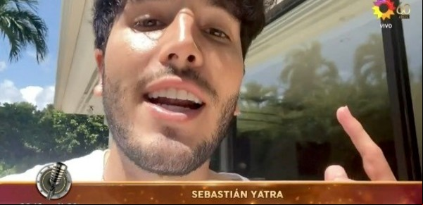 Sebastián Yatra alentó a Lizardo Ponce en Cantando 2020