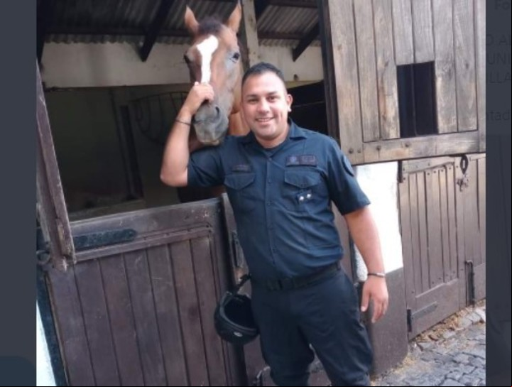 El inspector de la PFA Juan Pablo Roldán, de 34 años. Tenía un hijo de 4 y fue asesinado a metros del Malba.