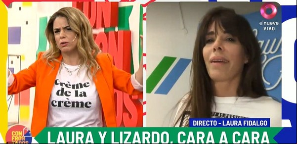 Laura Fidalgo abandonó la nota con "Confrontados" después de discutir con Marina Calabró y Lizardo Ponce